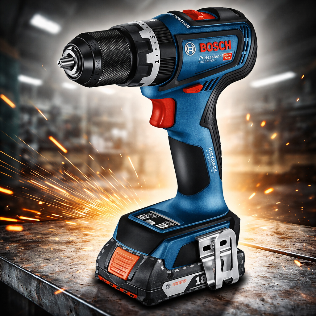 ORYGINALNY ZESTAW BOSCH 18V: WIERTARKO-WKRĘTARKA + SZLIFIERKA KĄTOWA + AKUMULATOR 18V + SZYBKA ŁADOWARKA + ORYGINALNA TORBA BOSCH GRATIS.